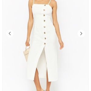 !!SOLD!! Etophe Studios Ivory linen dress w/ small